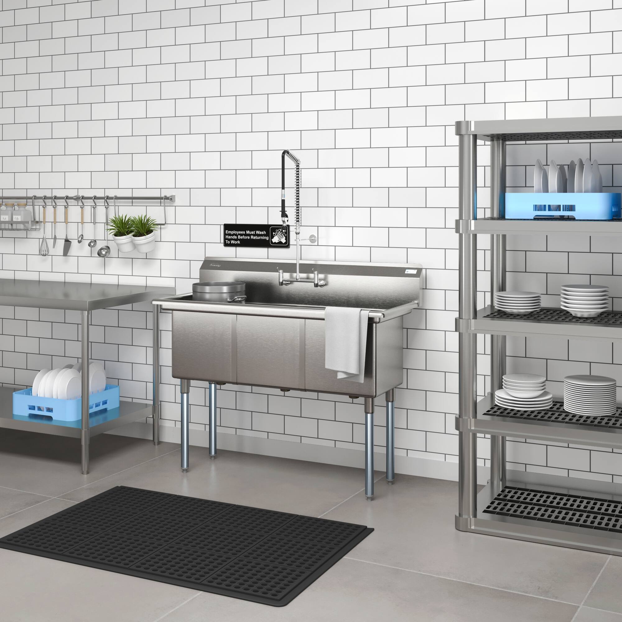 Employees Must Wash Hands Before Handling Food