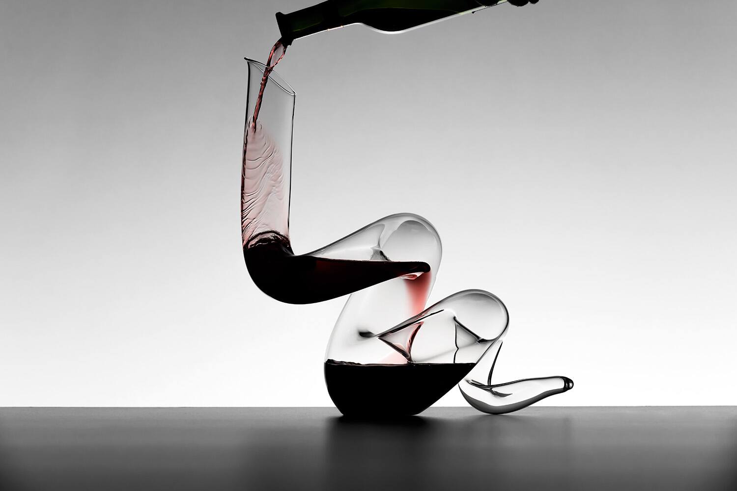 Alt View 2. Riedel - Boa Decanter - Clear.