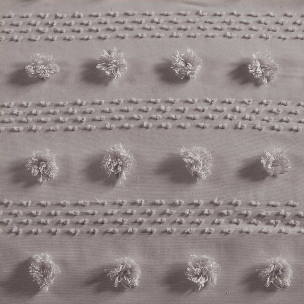 Alt View 5. Gracie Mills - Gracie Mills Eloise Clip Jacquard Comforter Set - Grey.