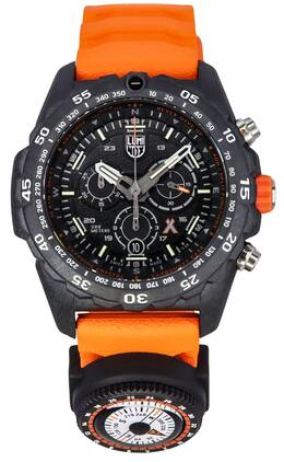 Luminox - Bear Grylls Survival Master Series Quartz Chronograph Swiss Diver's XB.3749 Men's Watch With Compass 300M - Orange