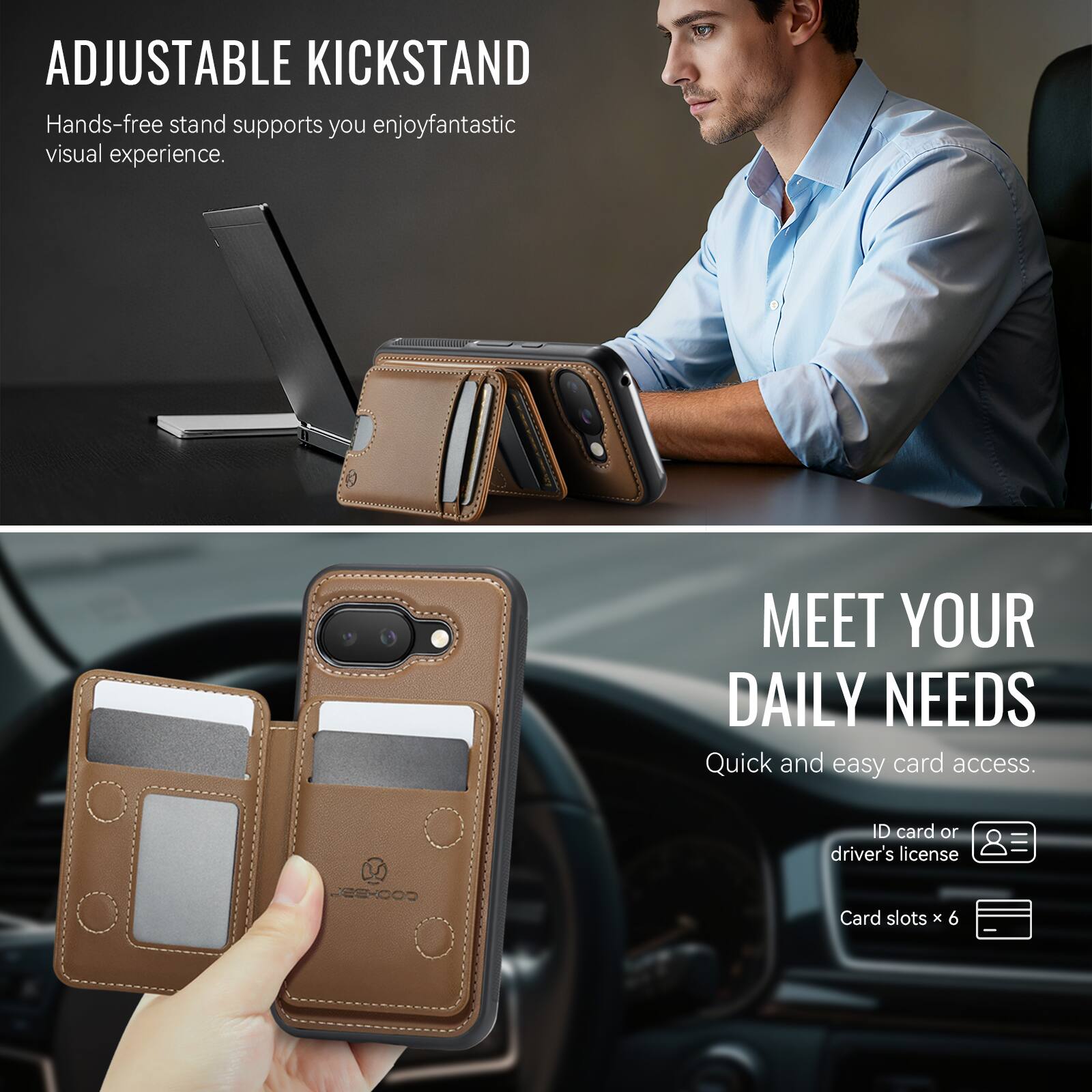 Dteck Magnetic Case For Google Pixel 10a Detachable Wallet Card
