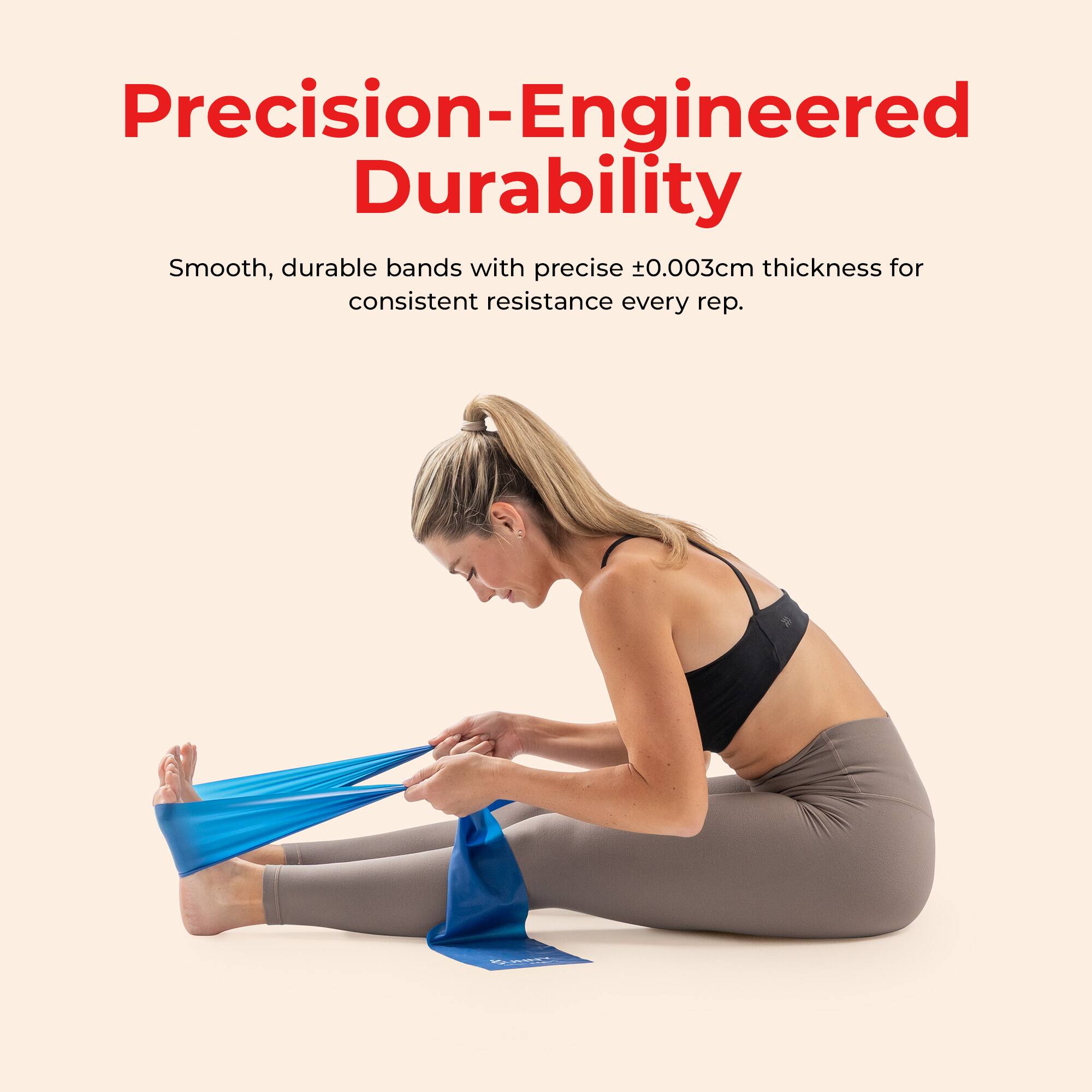 Precision-Engineered Durability

Smooth, durable bands with precise ±0.003cm thickness for consistent resistance every rep.