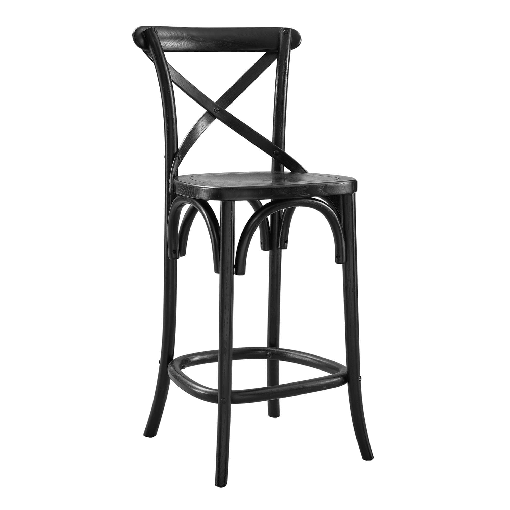 Gear Counter Stool by Modway - Black