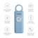 Loud, ear-piercing siren grabs nearby attention
High-intensity, easy-to-spot strobing light
Rechargeable battery for long-term use
Included USB-C cable for easy charging
Included carabiner to take keychain anywhere
Made sturdy with durable, impact-resistant material