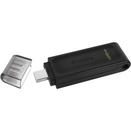 Kingston - DataTraveler 70 USB-C Flash Drive - 128 GB - USB 3.2 (Gen 1) Type C - Black