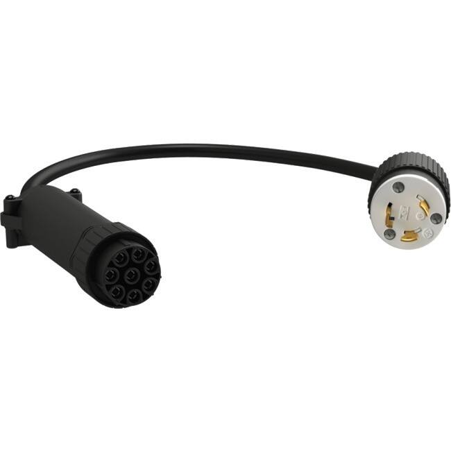 Front. Vertiv - Vertiv Geist PDU Facility Side Cable - 30A, 208V - Vertiv Geist PDU - Facility Side Cable 30A, 208V, 10ft/3m (FSC1N001) - Black.