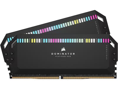 CORSAIR Dominator Platinum RGB 32GB (2 x 16GB) DDR5 6000 (PC5 CORSAIR Dominator Platinum RGB 32GB (2 x 16GB) DDR5 6000 (PC5
