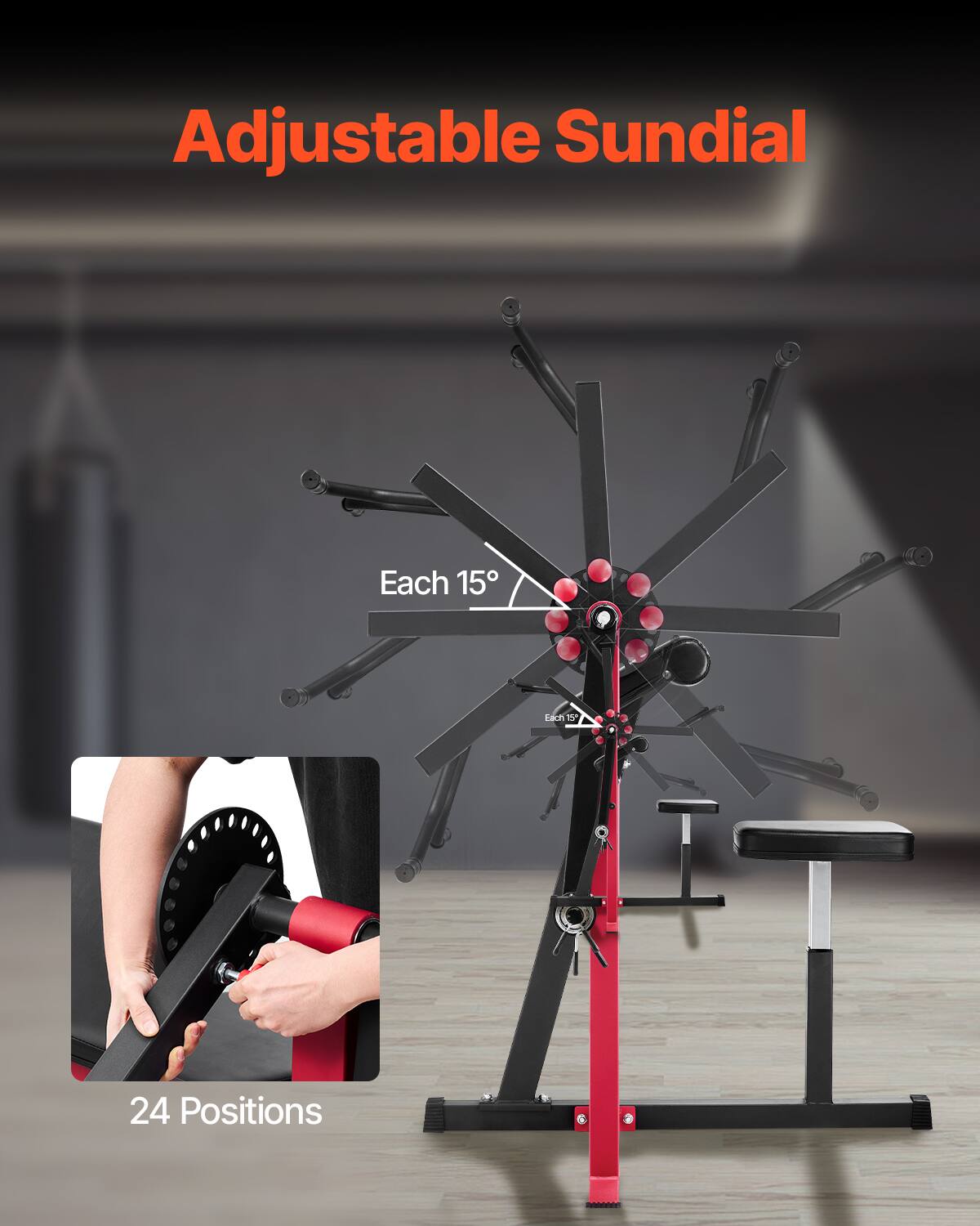 Adjustable Sundial

Each 15°

24 Positions