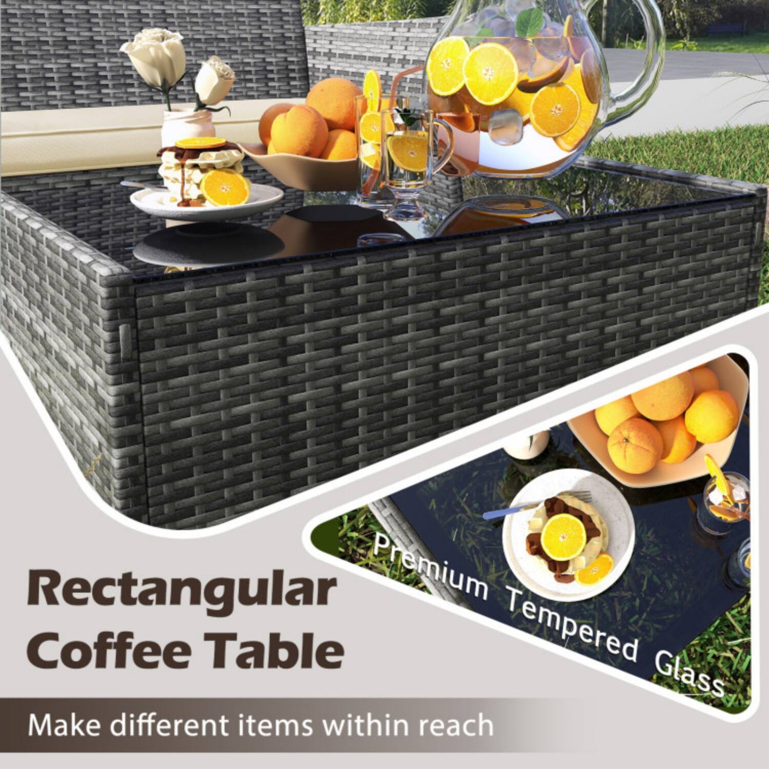 Rectangular Coffee Table

Premium Tempered Glass

Make different items within reach