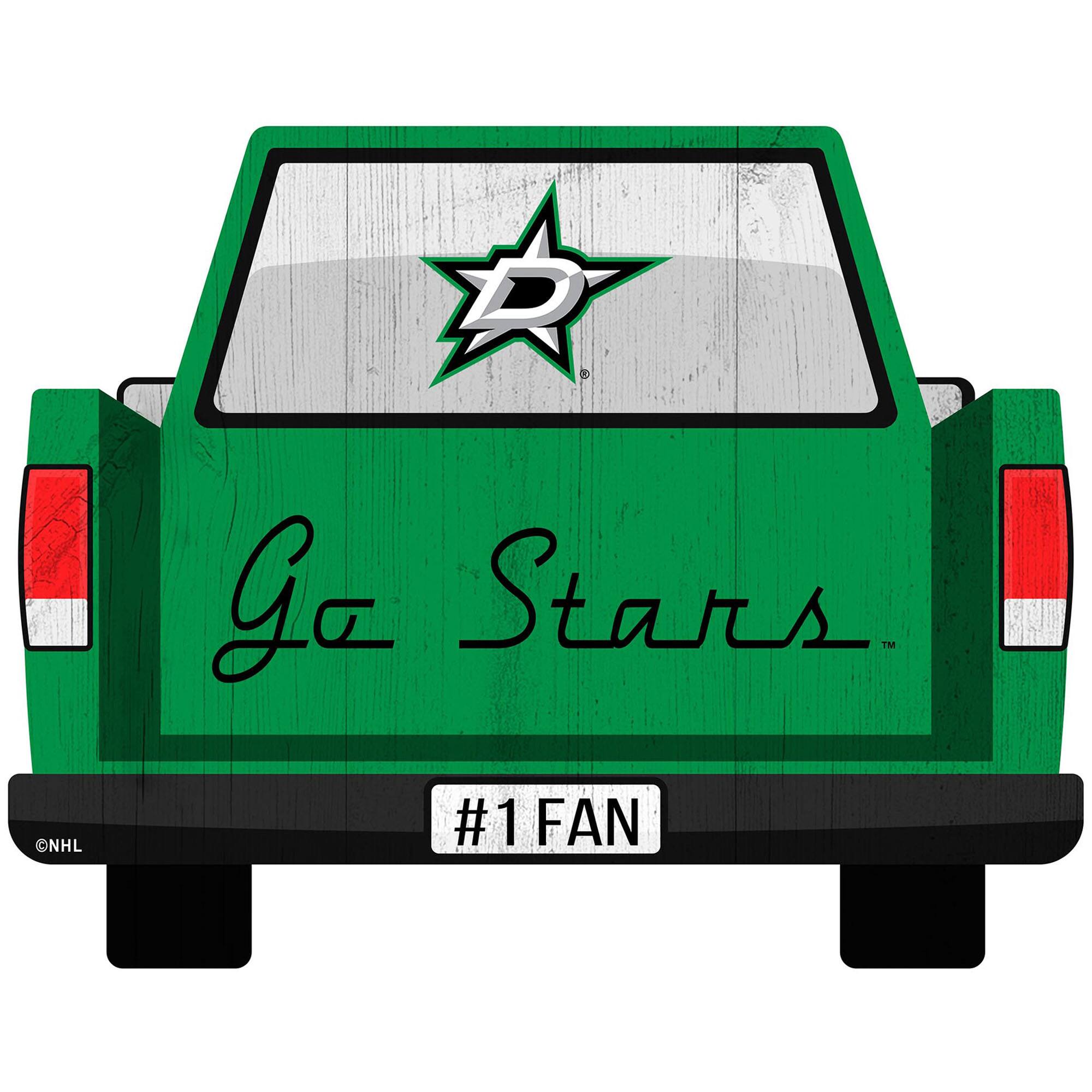 Dallas Stars 12'' x 12'' Truck Back D-cor