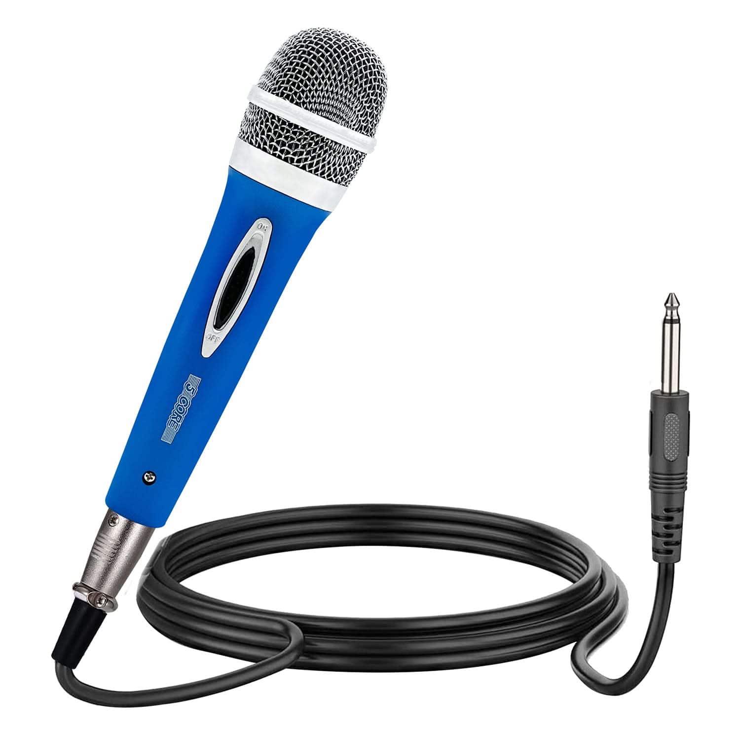 5 CORE - XLR Microphone Dynamic Mic Karaoke Singing Studio Mics Handheld  -PM 286 BLU