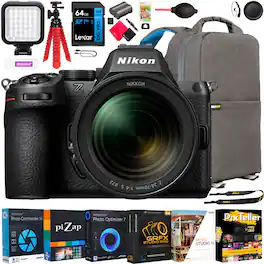 Bundle - Nikon - Z5II 4K Video Mirrorless Camera with Wide-Angle Zoom NIKKOR Z 24-70mm f/4 S Lens + Accessory Package - Black