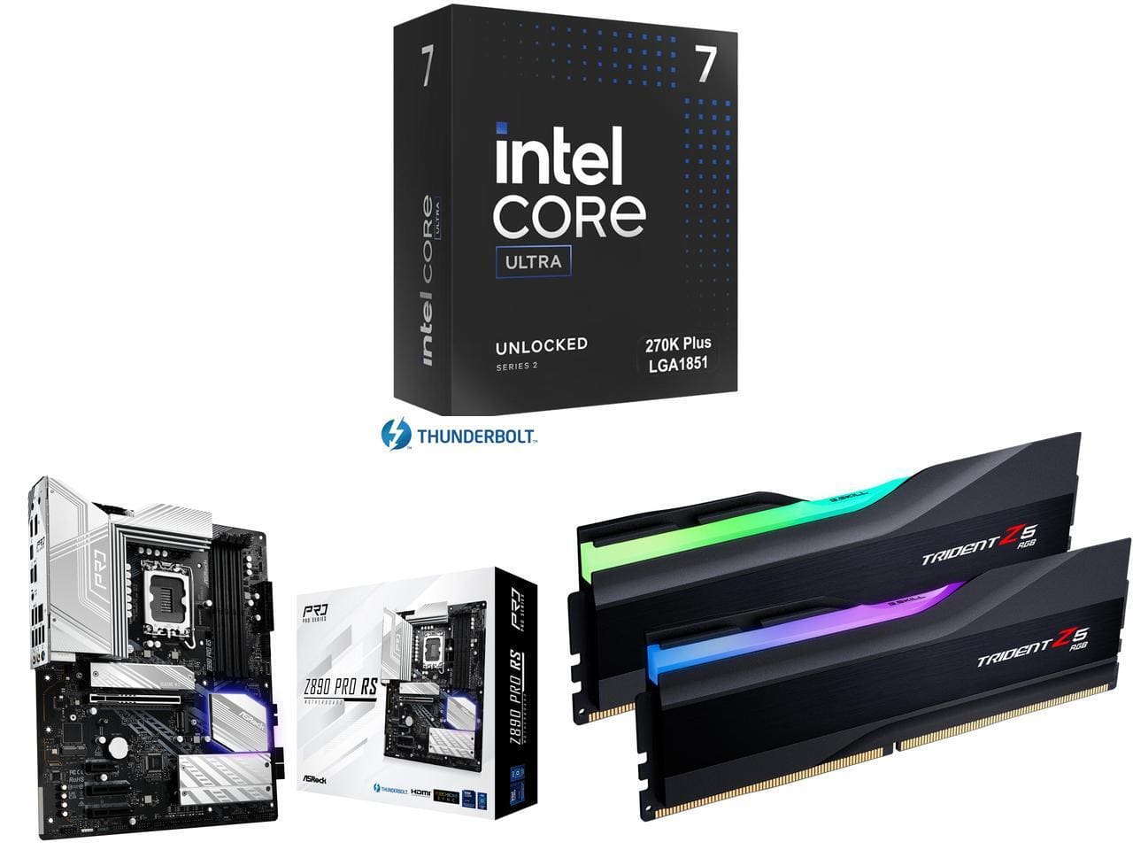 Newegg - CPU Motherboard Memory Combo -  Intel BX80768270K Bundle with  ASRock Z890 Pro RS  and G.SKILL F5-6000J3636F16GX2-TZ5RK