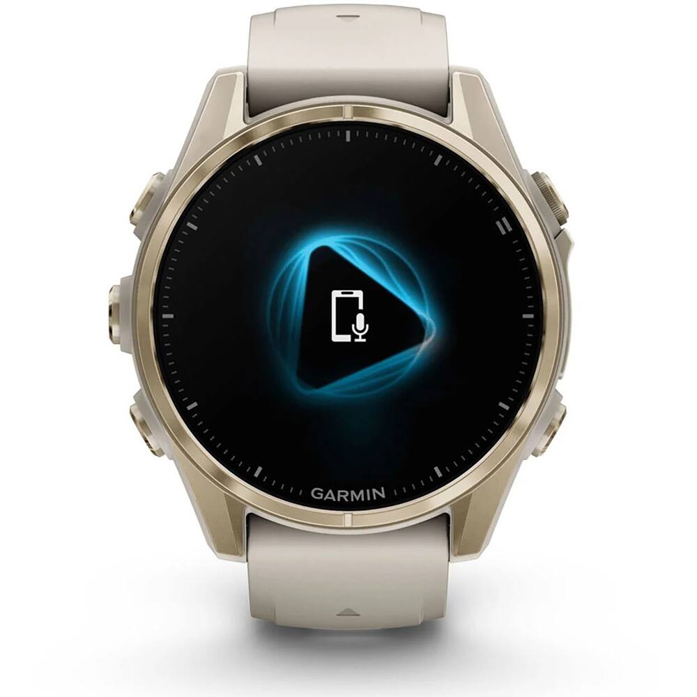 Alt View 4. Garmin - 010-02903-10 Fenix 8 43 mm, AMOLED, Sapphire, Soft Gold + Fitness Bundle - Soft Gold.