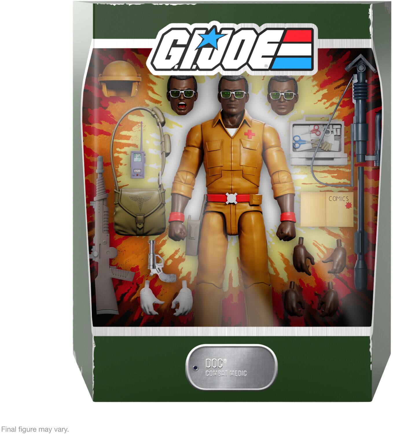 G.I. JOE

DOC
COMBAT MEDIC

COMICS

Final figure may vary.