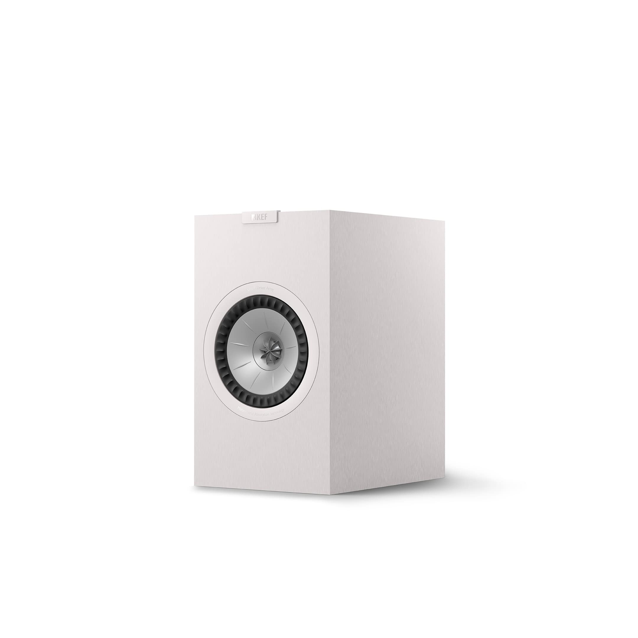 Left. KEF - Q3 Meta Bookshelf Speakers (Pair) - White.
