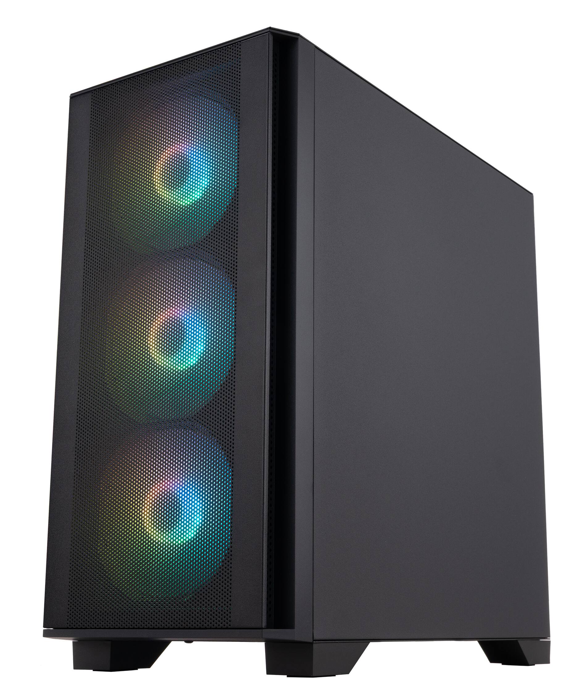 Alt View 3. ADVANCED BATTLESTATIONS - ABS Aquilon Aqua Gaming PC - Windows 11 - Intel Core i5-14400F - GeForce RTX 5060 - DLSS 4 - 32GB DDR4 - 1TB - BLACK.