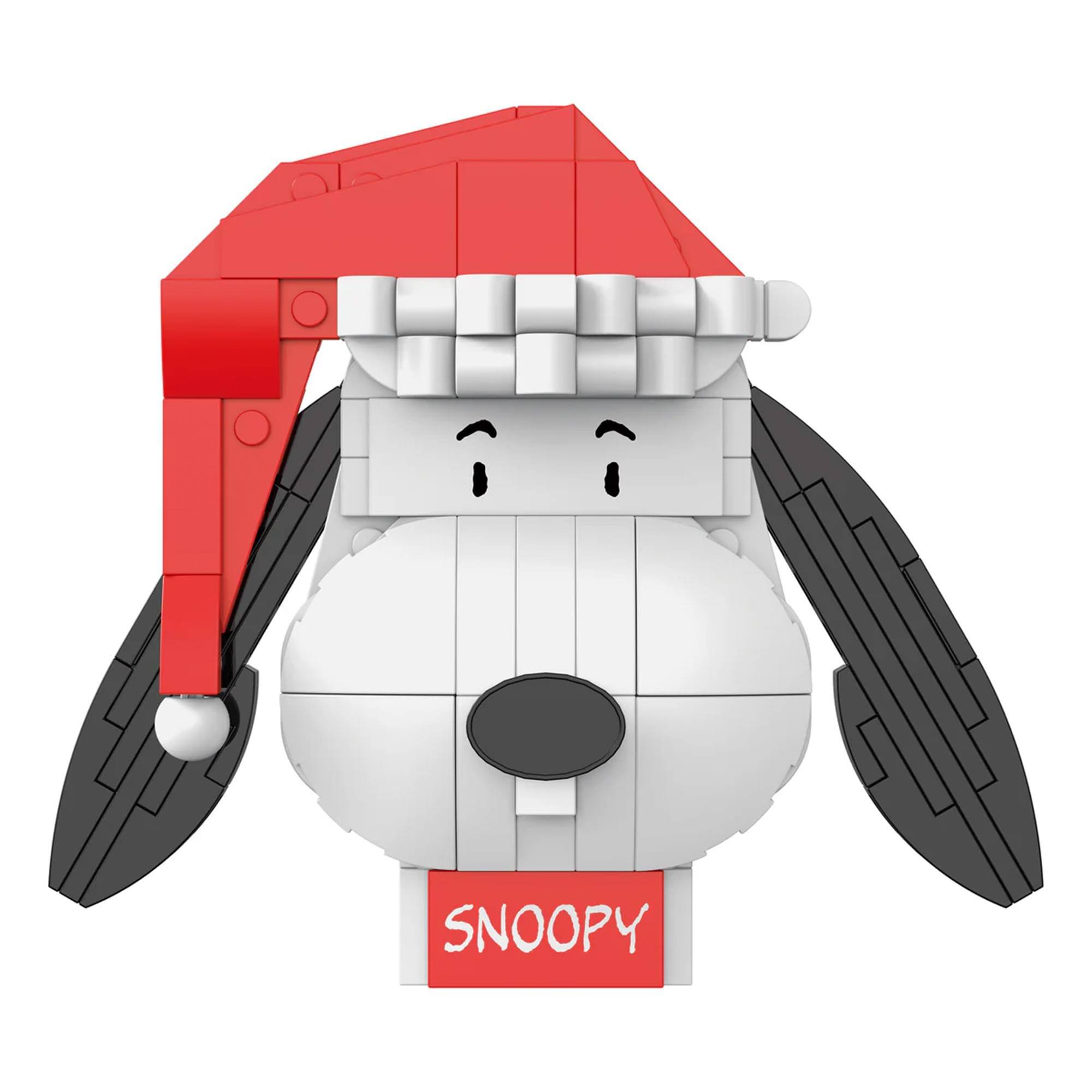 Alt View 10. Brickcraft - Peanuts Snoopy Christmas 141-Piece Brickcraft Building Set - White.