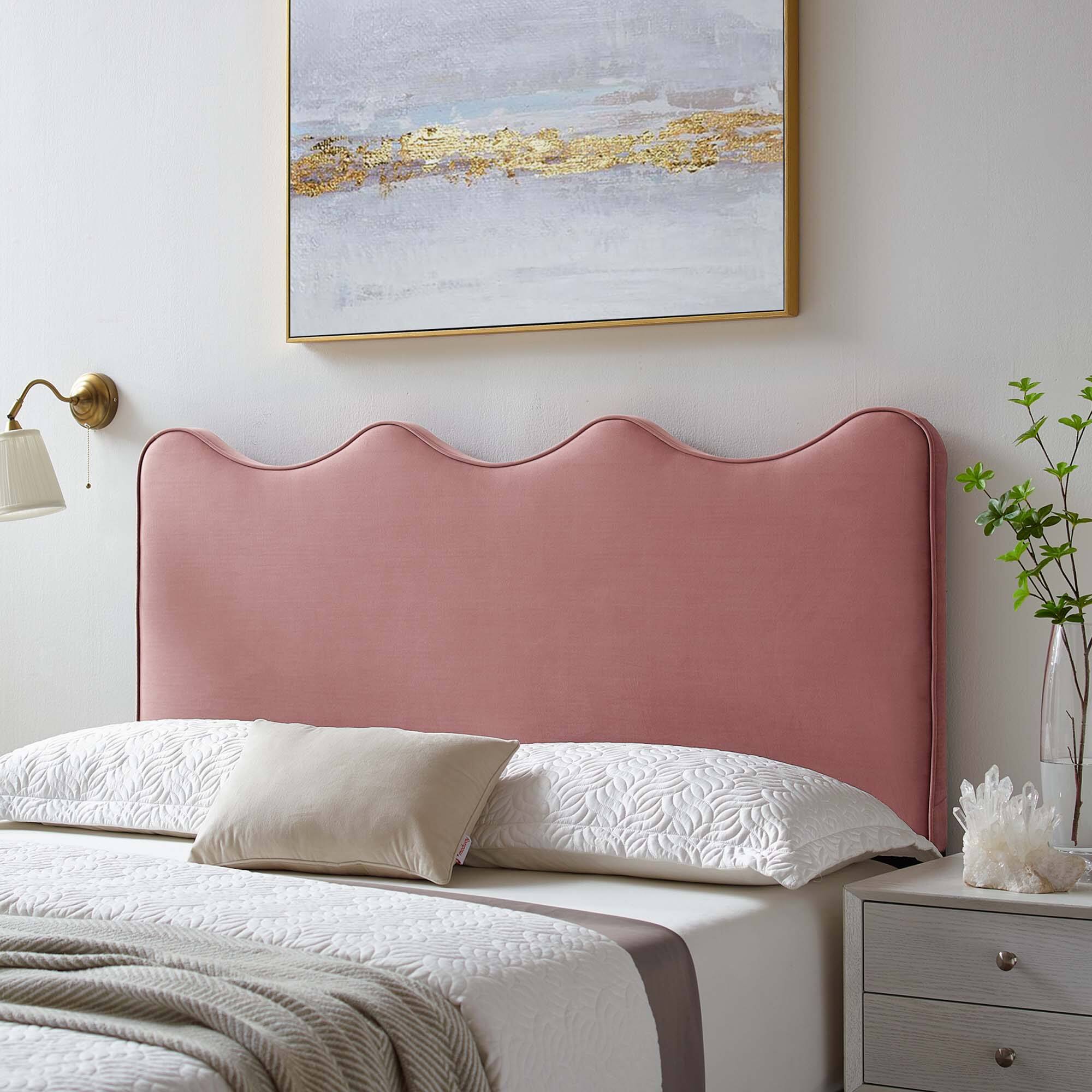 Alt View 3. Modway - Athena Performance Velvet Twin Headboard by Modway - Red.