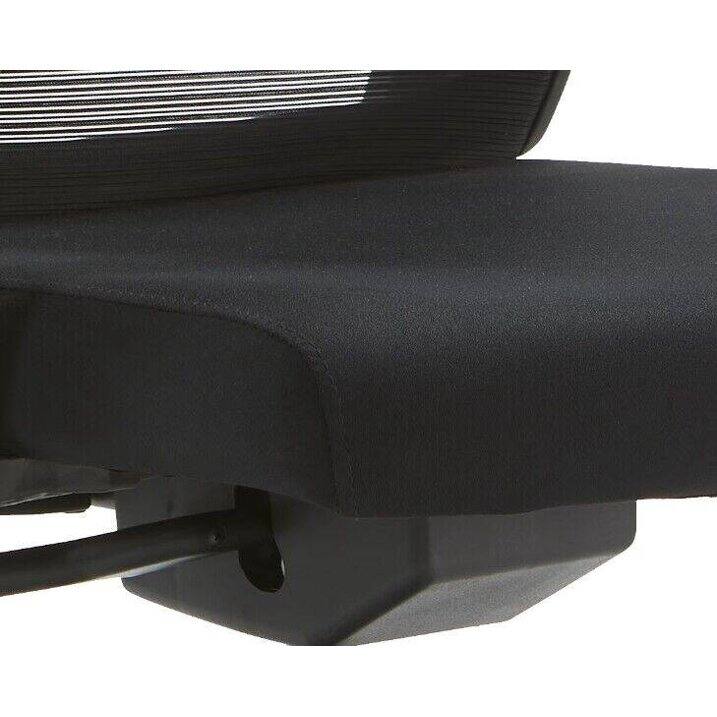 Alt View 6. LeisureMod - Dale Ergonomic Office Chair with Mesh Back, Lumbar Support, Swivel, Adjustable Height, Wheels, and Armrests - Black.