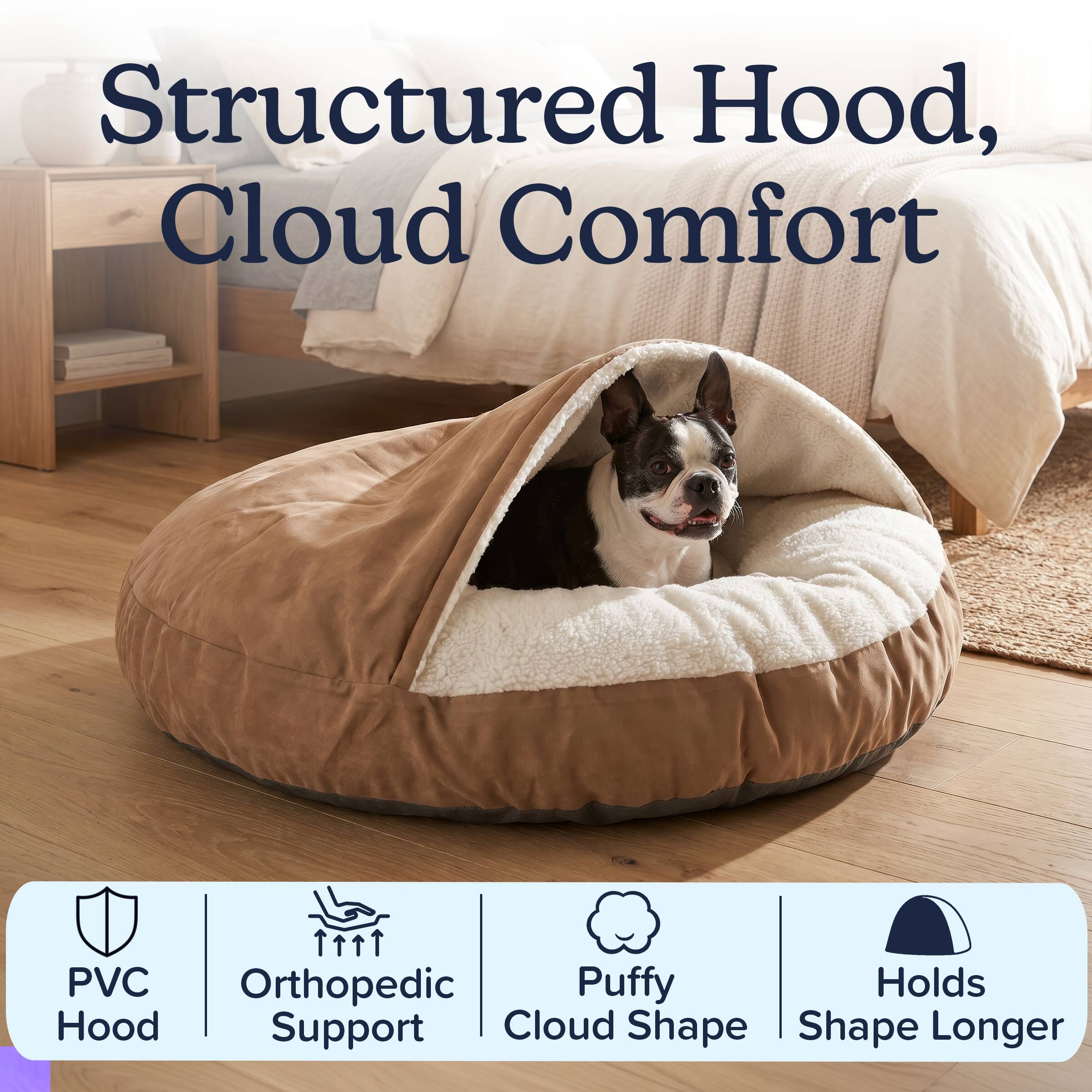 Structured Hood, Cloud Comfort

PVC Orthopedic Puffy Holds Hood Support Cloud Shape Shape Longer