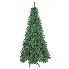 Forest'nSky - 6 ft. Artificial Christmas Tree with 500 PVC Tips, Hinged Branches and Metal Stand for Home, Office or Apartment - Green