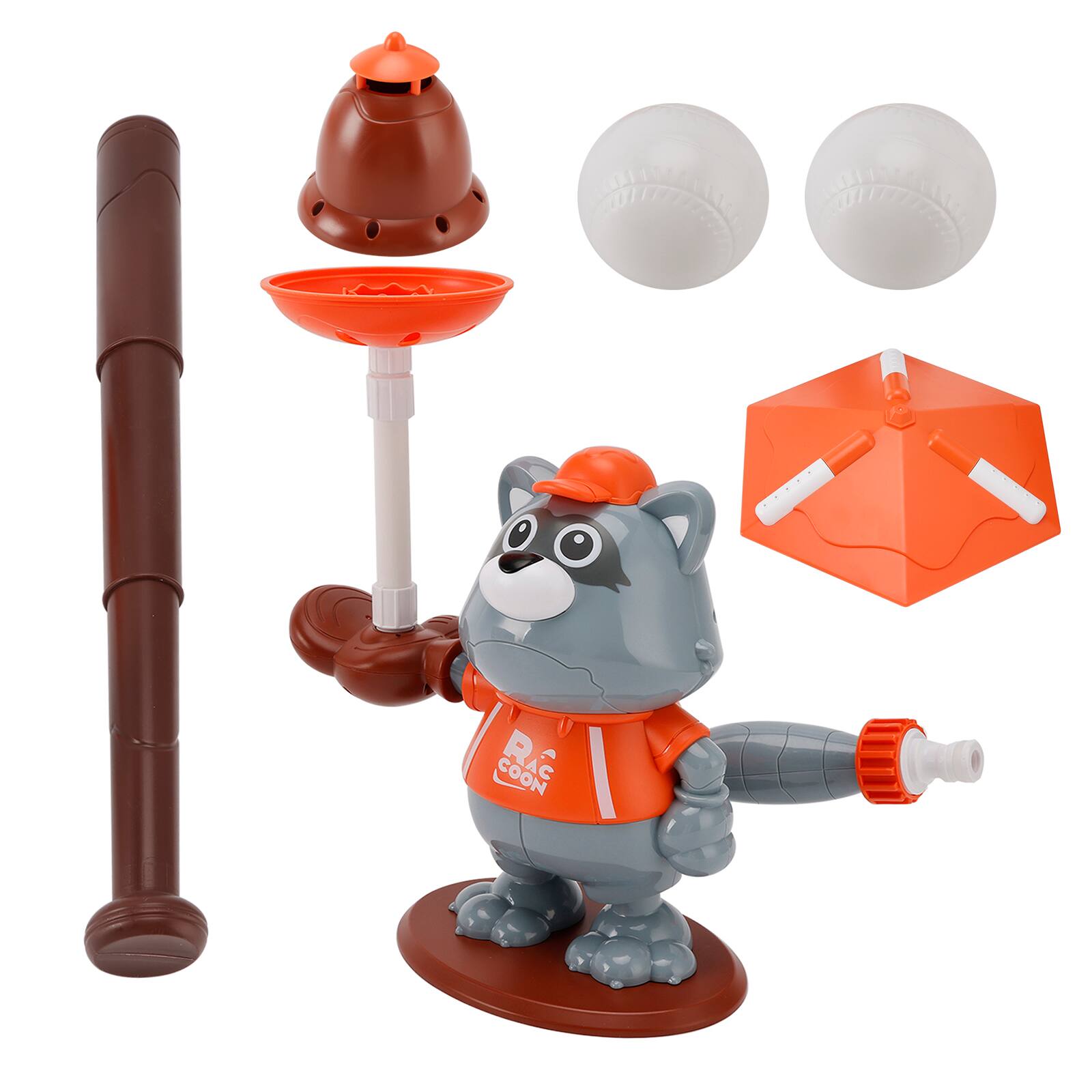 Alt View 8. Topteng - 3-in-1 Animal Water Sprinkler&Baseball Toy for Kid-360° Rotating Spray, Floats Ball 1-6FT,Outdoor Summer Fun for Ages 3+.