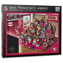 YouTheFan - San Francisco 49ers Purebred Fans 18'' x 24'' A Real Nailbiter 500-Piece Puzzle - Multicolor