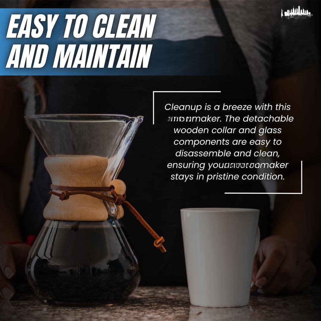 EASY TO CLEAN AND MAINTAIN

Cleanup is a breeze with this anonmaker. The detachable wooden collar and glass components are easy to disassemble and clean, ensuring youristatoomaker stays in pristine condition.