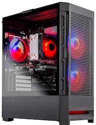 Skytech Gaming - BLAZE 4 Mini Gaming Desktop PC – Intel Core i5-14400F – 16GB Memory – NVIDIA RTX 4060 – 1TB NVMe SSD - Black - Front_Zoom