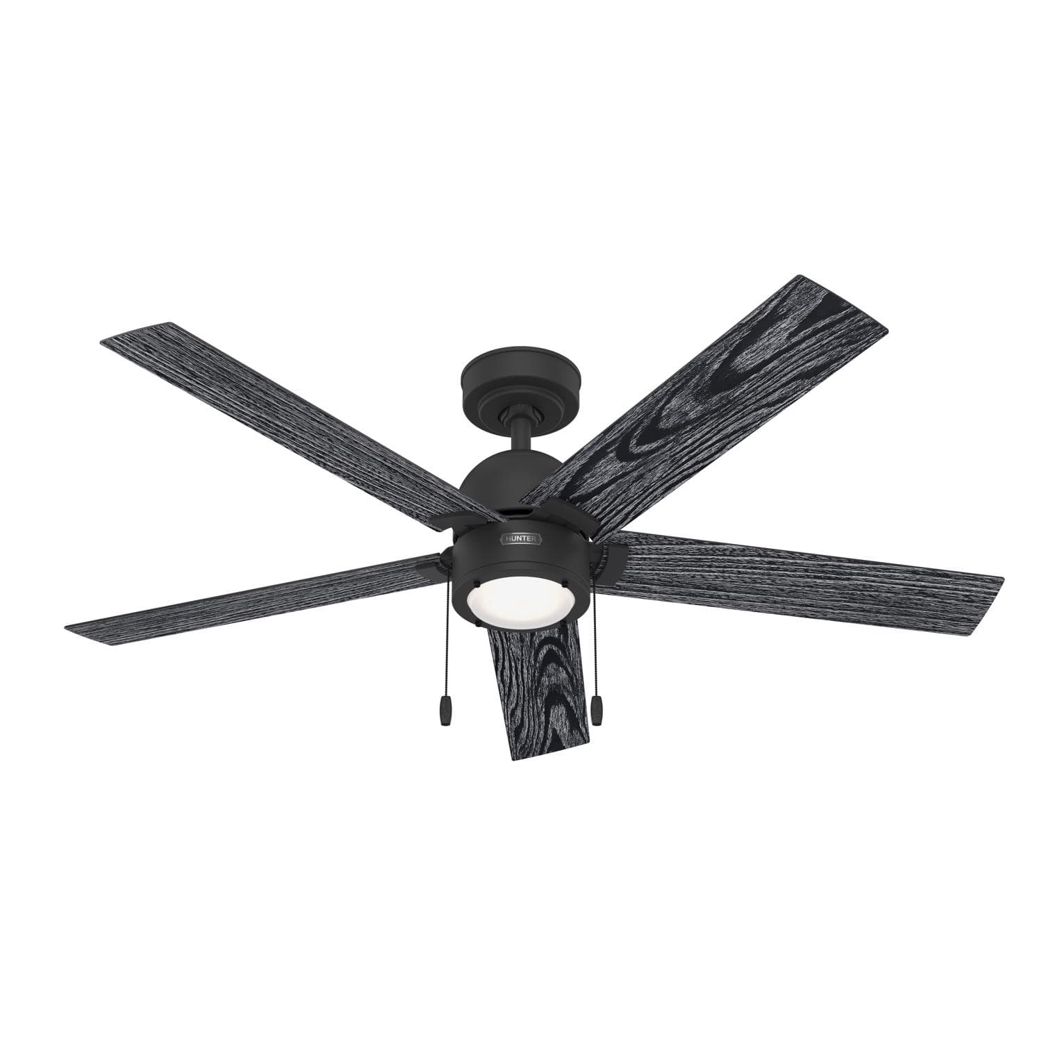 Hunter - 52 in. Matte Black LED Indoor Ceiling Fan