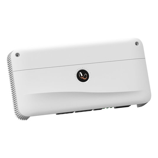 Front. Infinity - INFINITY MARINE M7005A System marine amplifier 50 watts RMS x 4 at 4 ohms + 500 watts RMS x 1 at 2 ohms - Black.