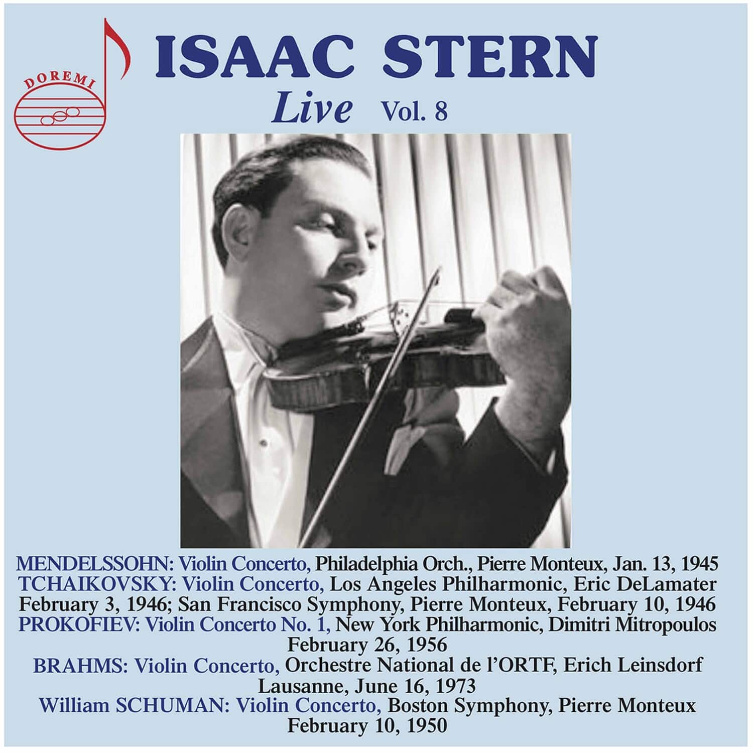 Isaac Stern - Isaac Stern Live 8   - COMPACT DISCS [CD] price history on PriceWatchPro