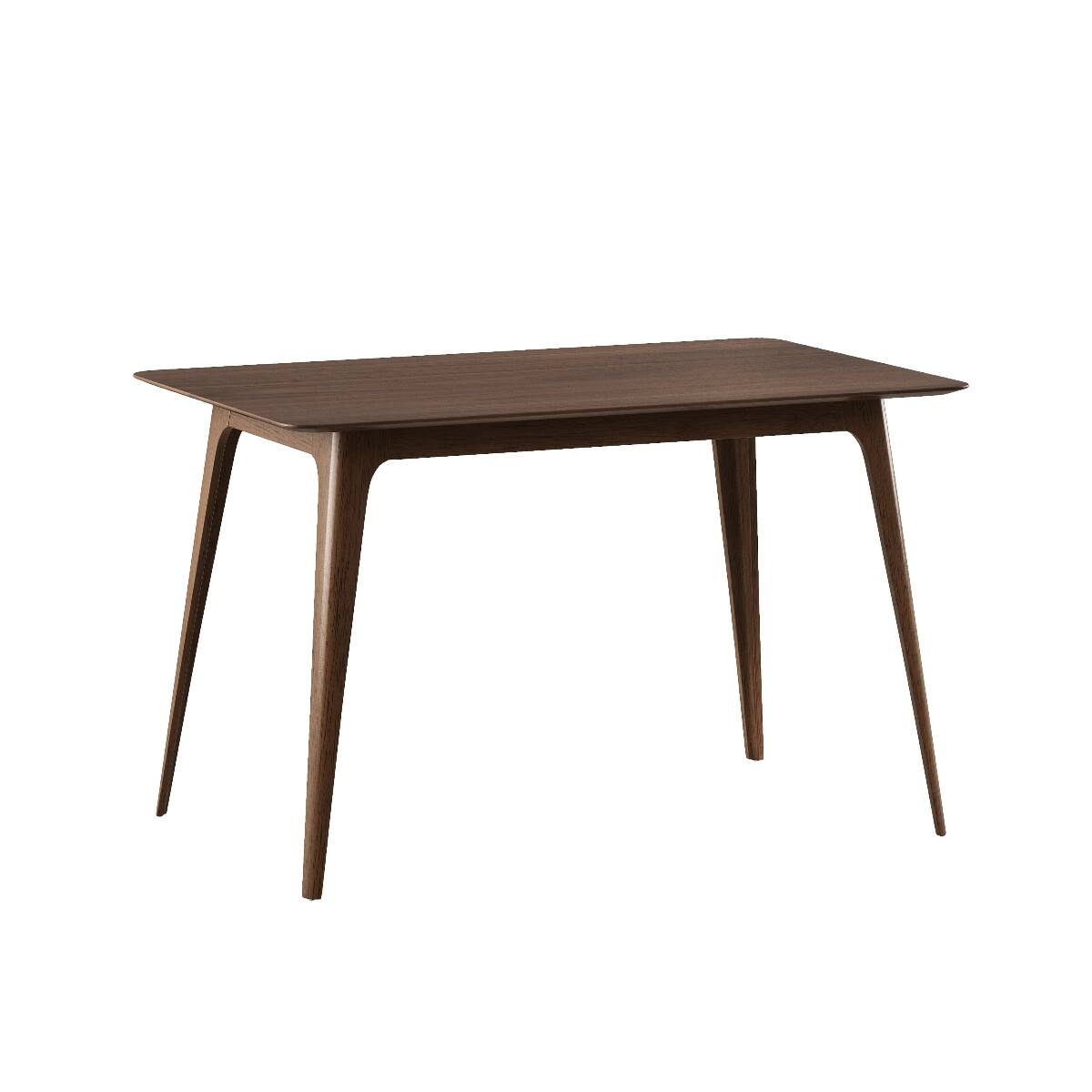 Alt View 1. Loheer - Loheer Mid Century Modern Dining Table, Walnut Rectangular Table with Splayed Legs - Walnut.