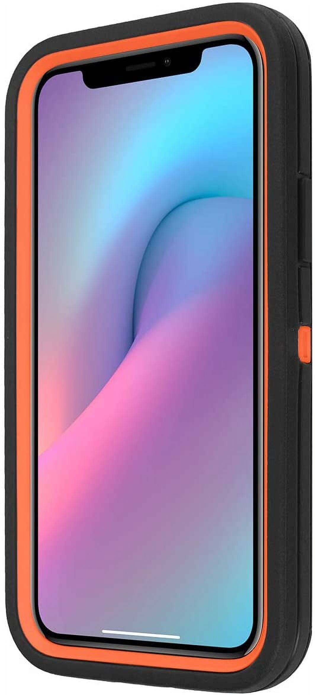 Left. Entronix - Entronix Heavy Duty iPhone 11 Case - Triple-Layer Protection for Ultimate Safety - Red.