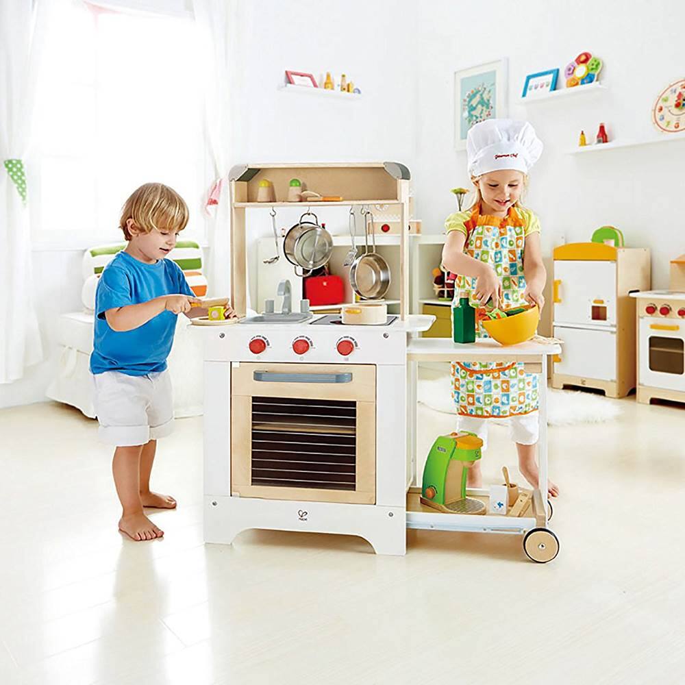 Alt View 3. Hape - Hape Cook 'N Serve Kids Contemporary Design Pretend Play Wooden Cooking Kitchen.