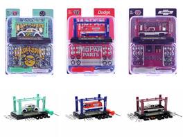 Model Kit 3 piece Car Set Release 74 Limited Edition to 9600 pieces Worldwide 1/64 Diecast Model Cars by M2 Machines - Multicolor