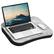 Front. LapGear - Cup Holder Lap Desk for 14" Laptop - White Marble.