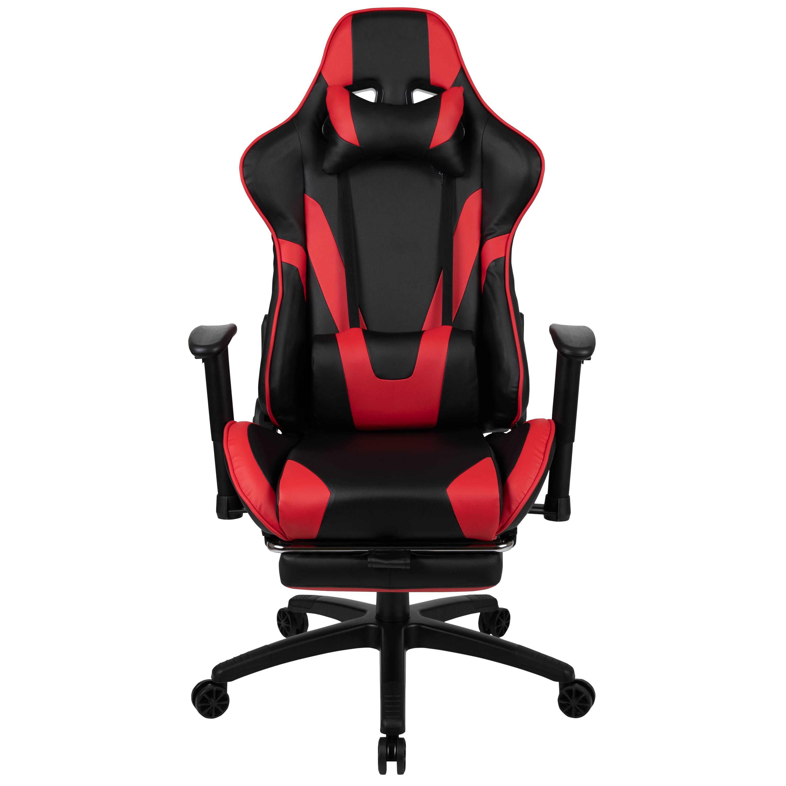 Alt View 7. Emma + Oliver - Z300 Gaming Racing Office Ergonomic PC Chair with Reclining Back and Footrest - Red.