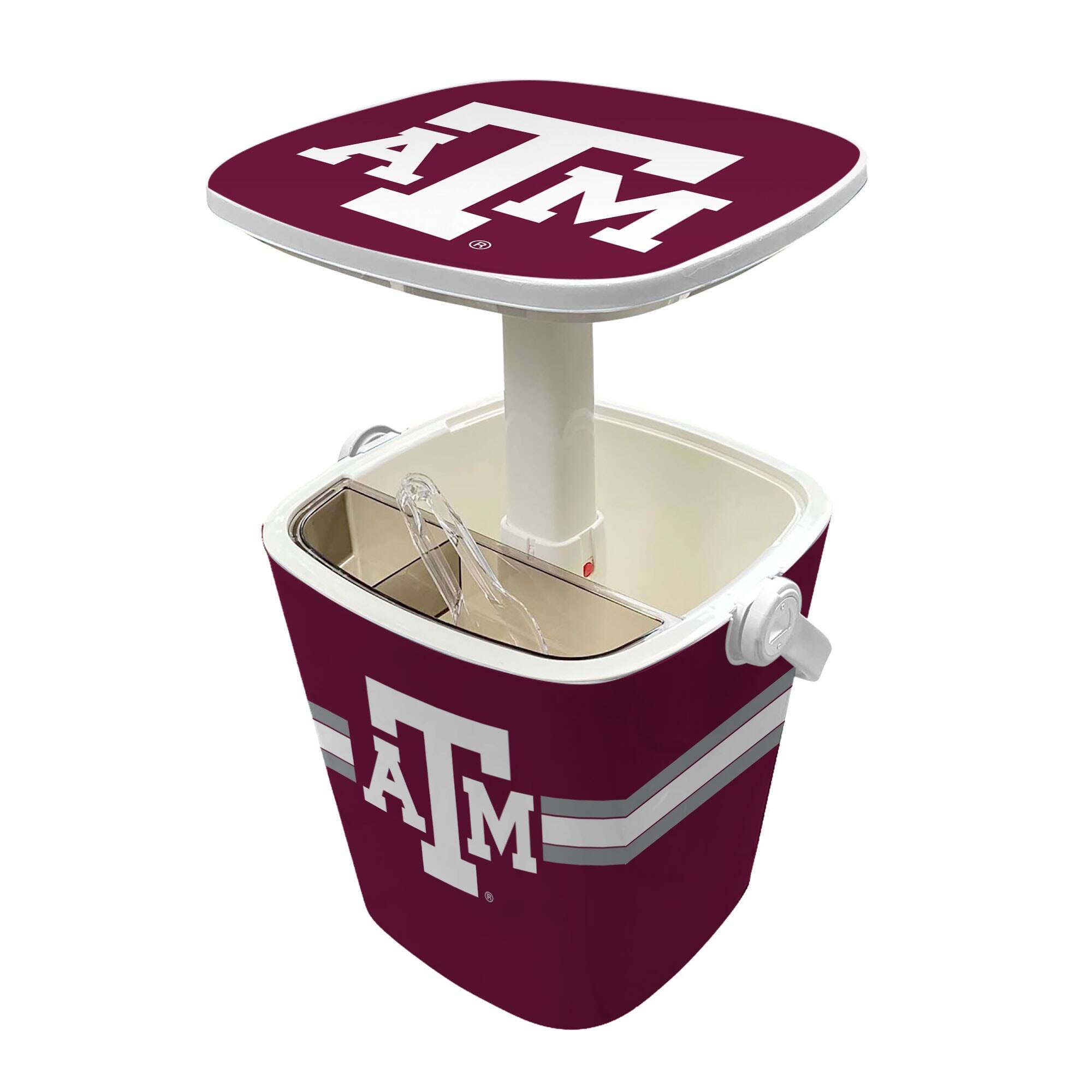 Alt View 1. Indigo Falls - Texas A&M Aggies 16-Quart Mini Cool Bar Cooler - White.