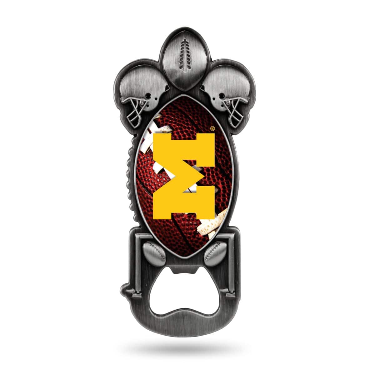 Rico Industries - Michigan Wolverines Party Starter Magnetic Metal Bottle Opener - Multi