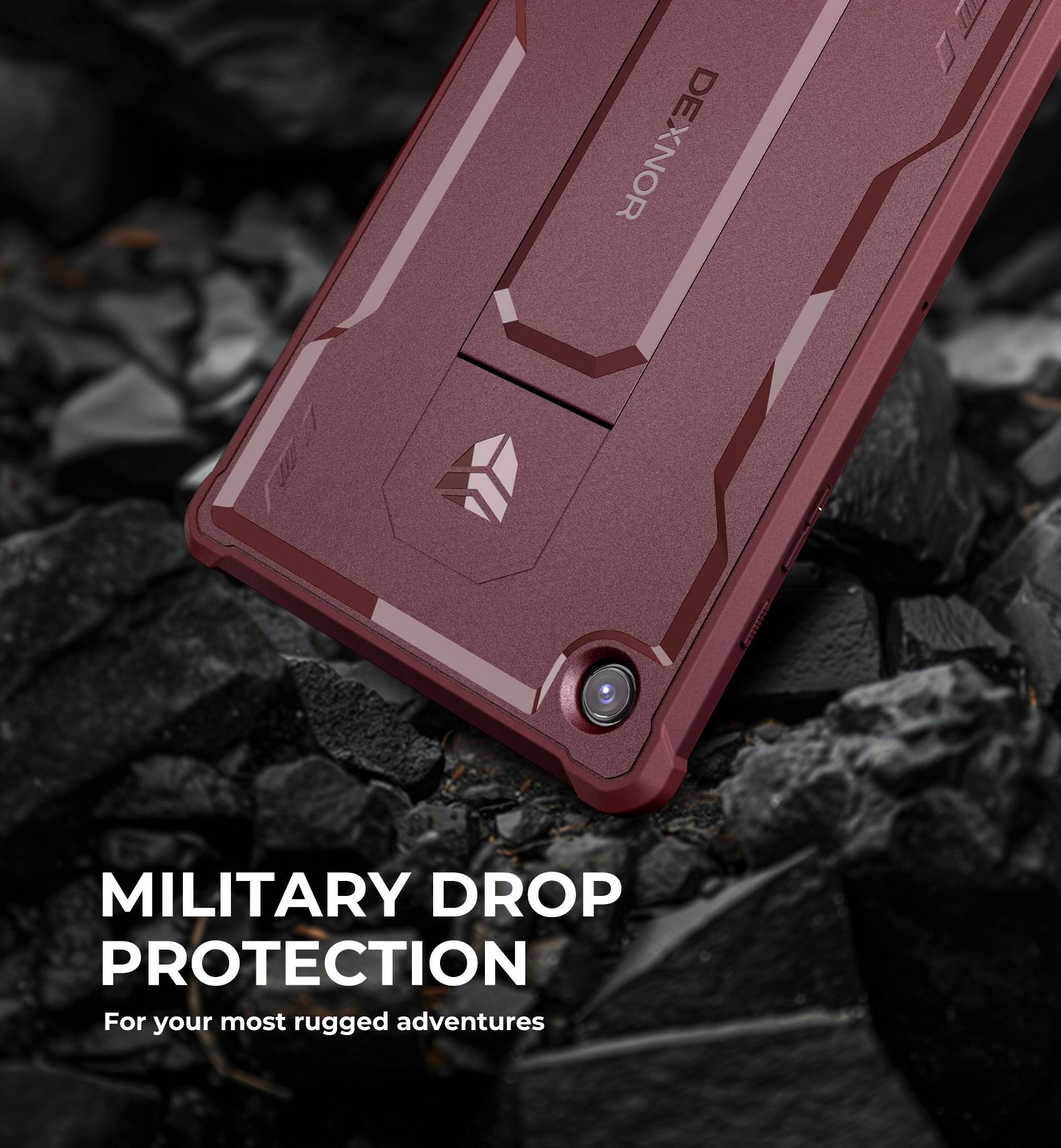 DEXNOR MILITARY DROP PROTECTION  
For your most rugged adventures