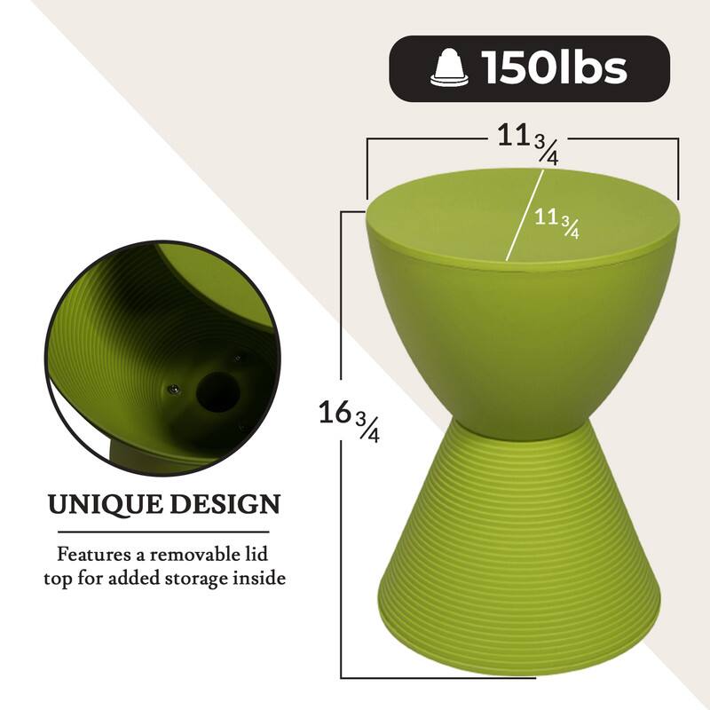 150 lbs

11 3/4

11 3/4

16 3/4

UNIQUE DESIGN

Features a removable lid top for added storage inside