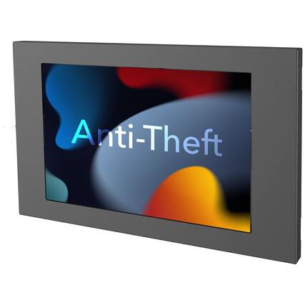 Front. Mount-It! - Anti-Theft Tablet Wall Mount Enclosure for Samsung Tablets – Secure & Adjustable - Black.