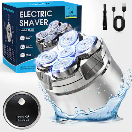 POWERFUL PERFORMANCE ELECTRIC SHAVER
Model: RQ518
LOHEER
- Smart LED display
- Magnetic Cutter Head
- Use 120 minutes
FOR A CLOSE AND COMFORTABLE SHAVE