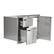 Angle. Coyote Outdoor Living - Coyote Outdoor Living 31" Access Door & Double Drawer Combo - Stainless Steel.