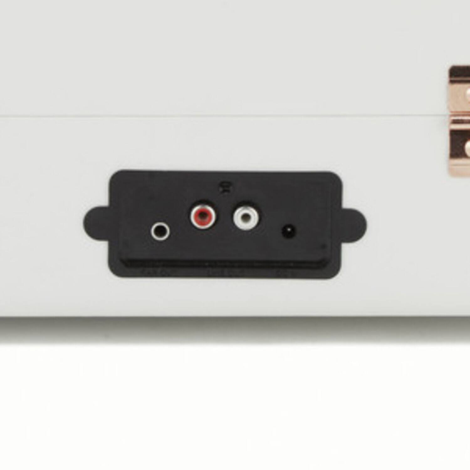 Alt View 3. PopMarket - GPO Retro GPOSOHOWH SOHO Portable Briefcase Turntable - White  - TURNTABLES - White.