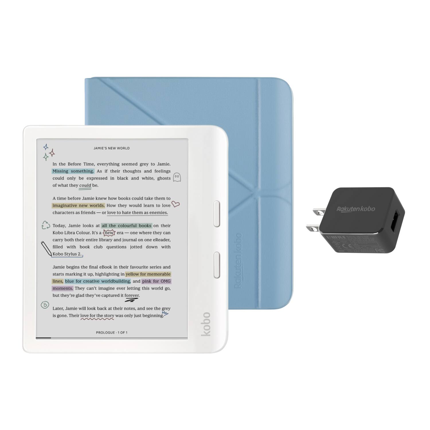 Kobo Libra Colour 本体 ホワイト Kobo Libra Colour | Rakuten Kobo eReader Store United States