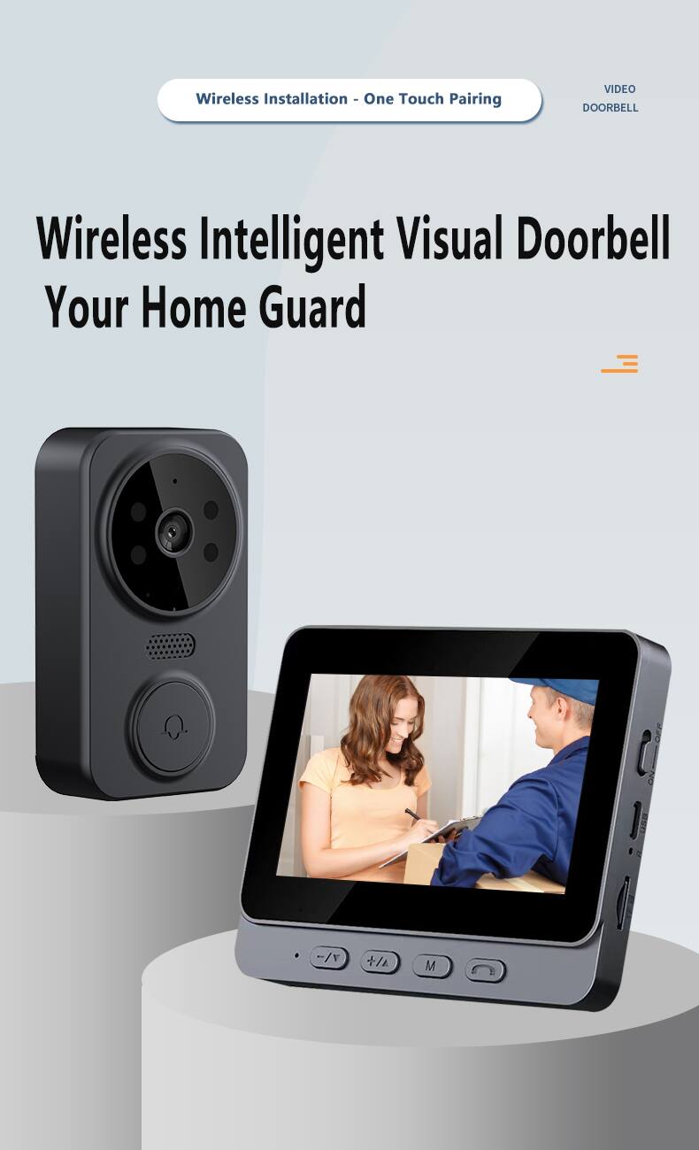 Wireless Installation - One Touch Pairing

Wireless Intelligent Visual Doorbell  
Your Home Guard

VIDEO DOORBELL