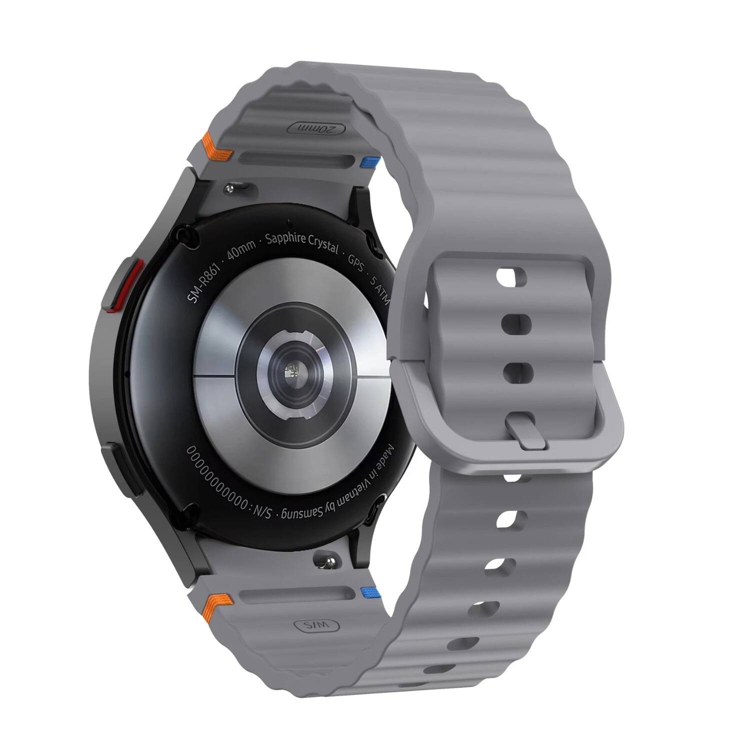 20mm Sapphire Crystal de 40mm GPS a SM-R861 5 ATM Made in Vietnam N/S Samsung S/M